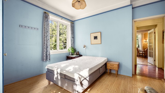 Her er det plass til stor seng, garderobe mm