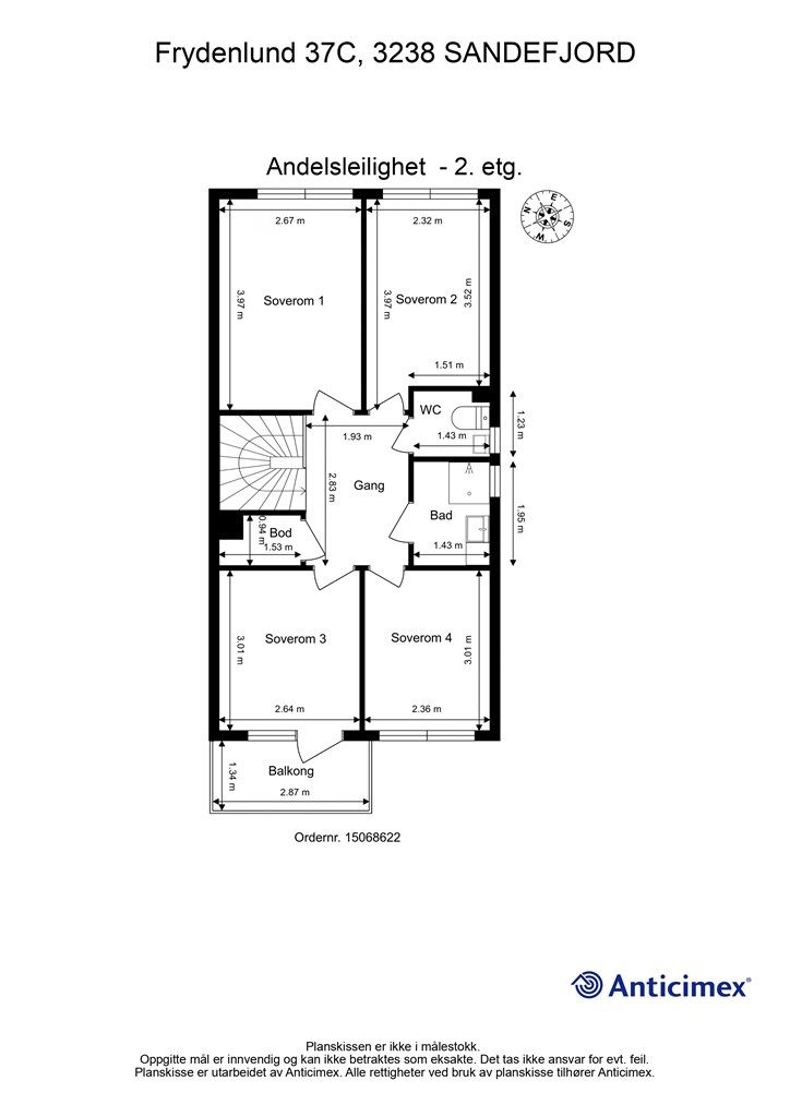 Plantegning - 2. etg.