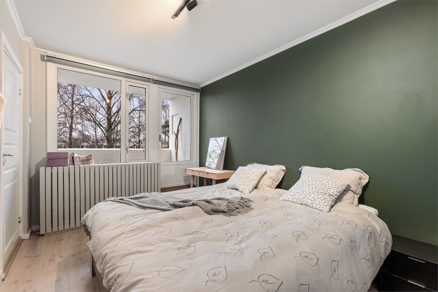 Her er det plass for dobbeltseng og annet passende møblement