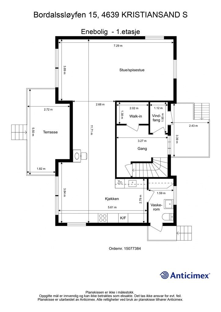 Plantegning 1. etasje