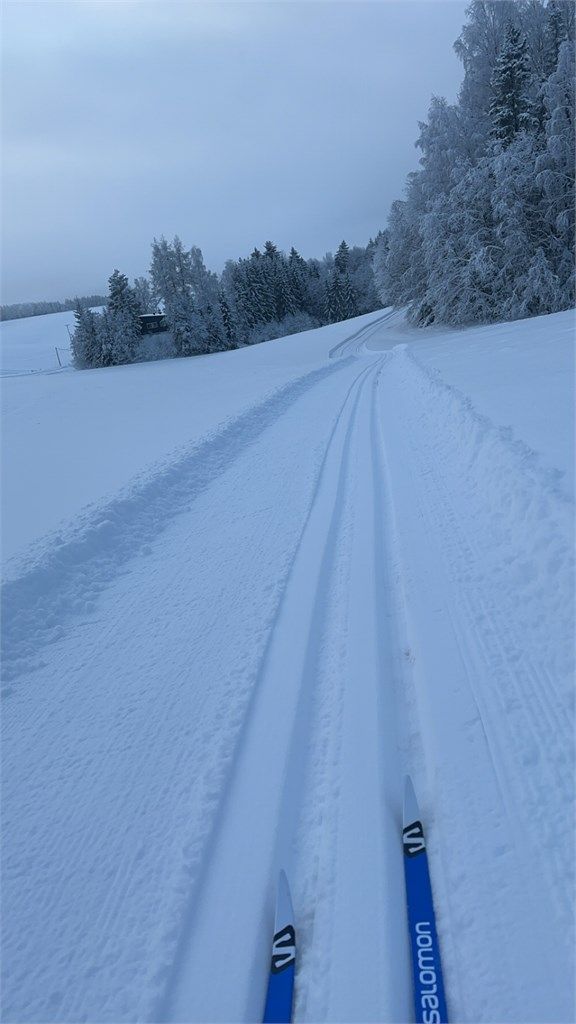 Eiendommen ligger meget idyllisk til både sommer og vinter. Perfekt for aktive barn og voksne (private vinterbilder tatt av eier) 