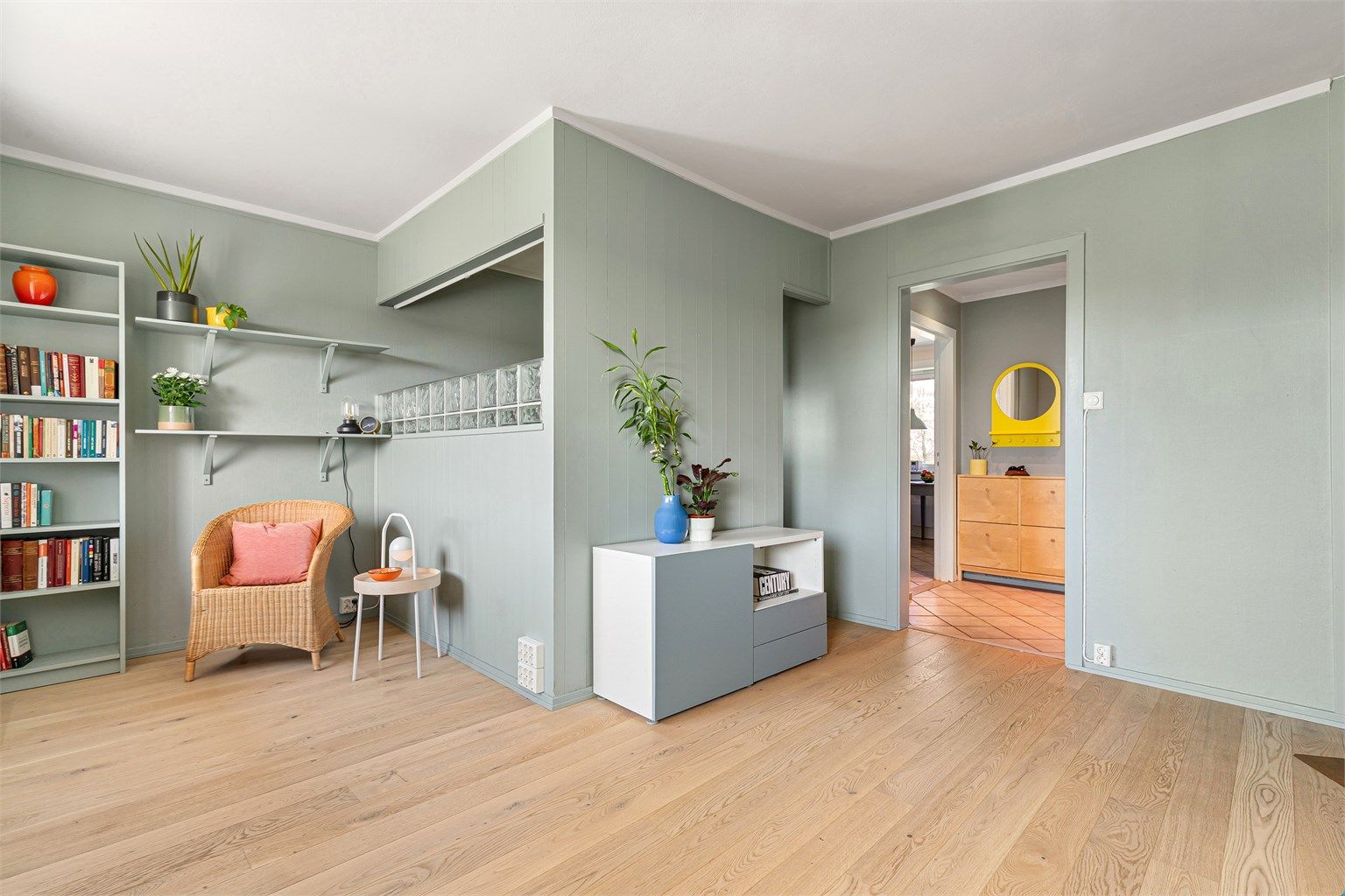 I stuen er det også laget en sovealkove