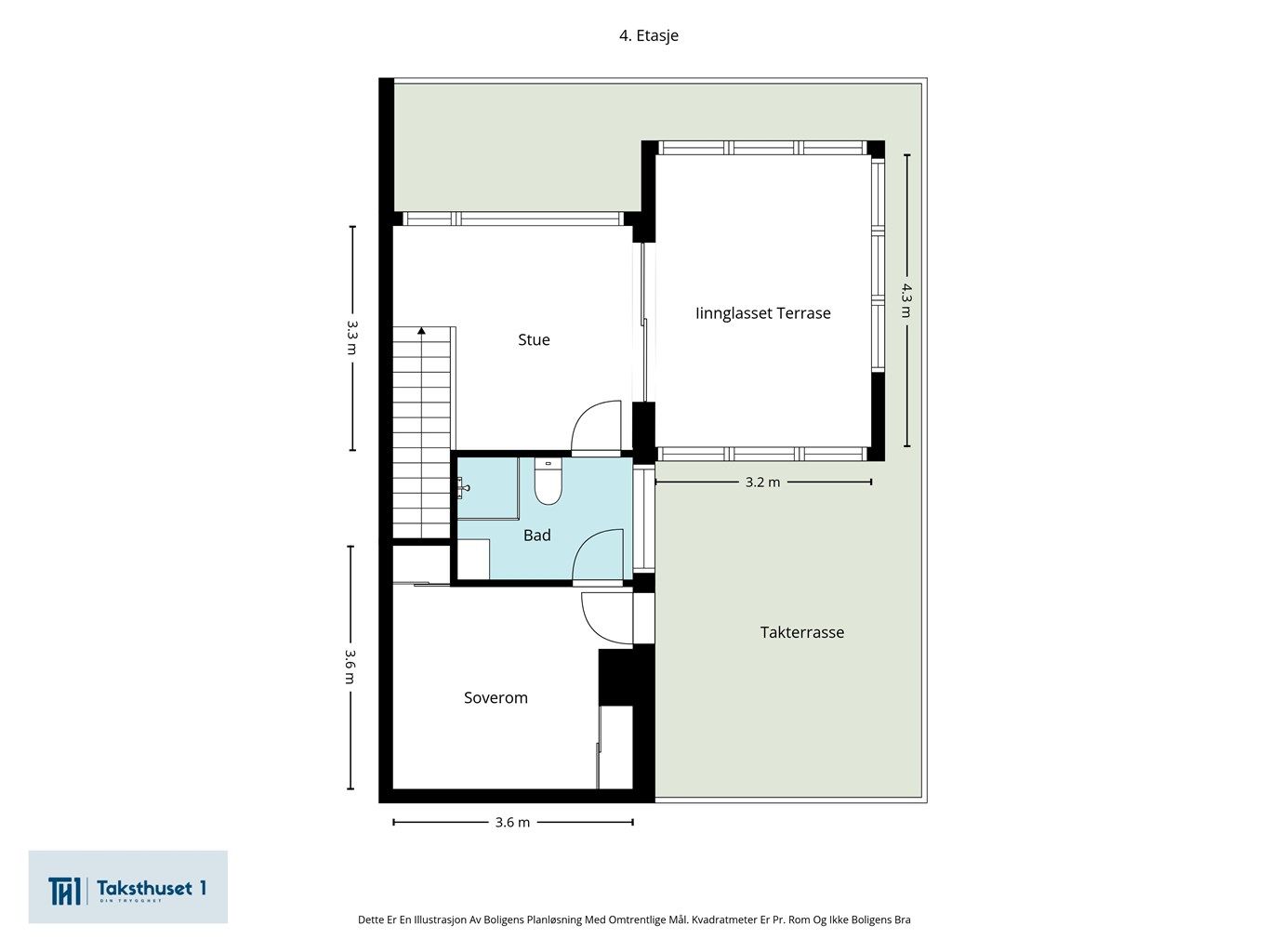 Plantegning 4.etasje