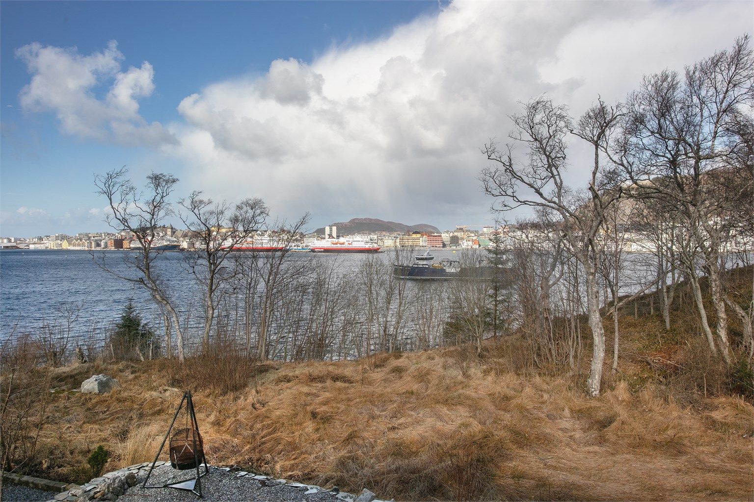 Utsikt mot Aspevågen og Ålesund sentrum 