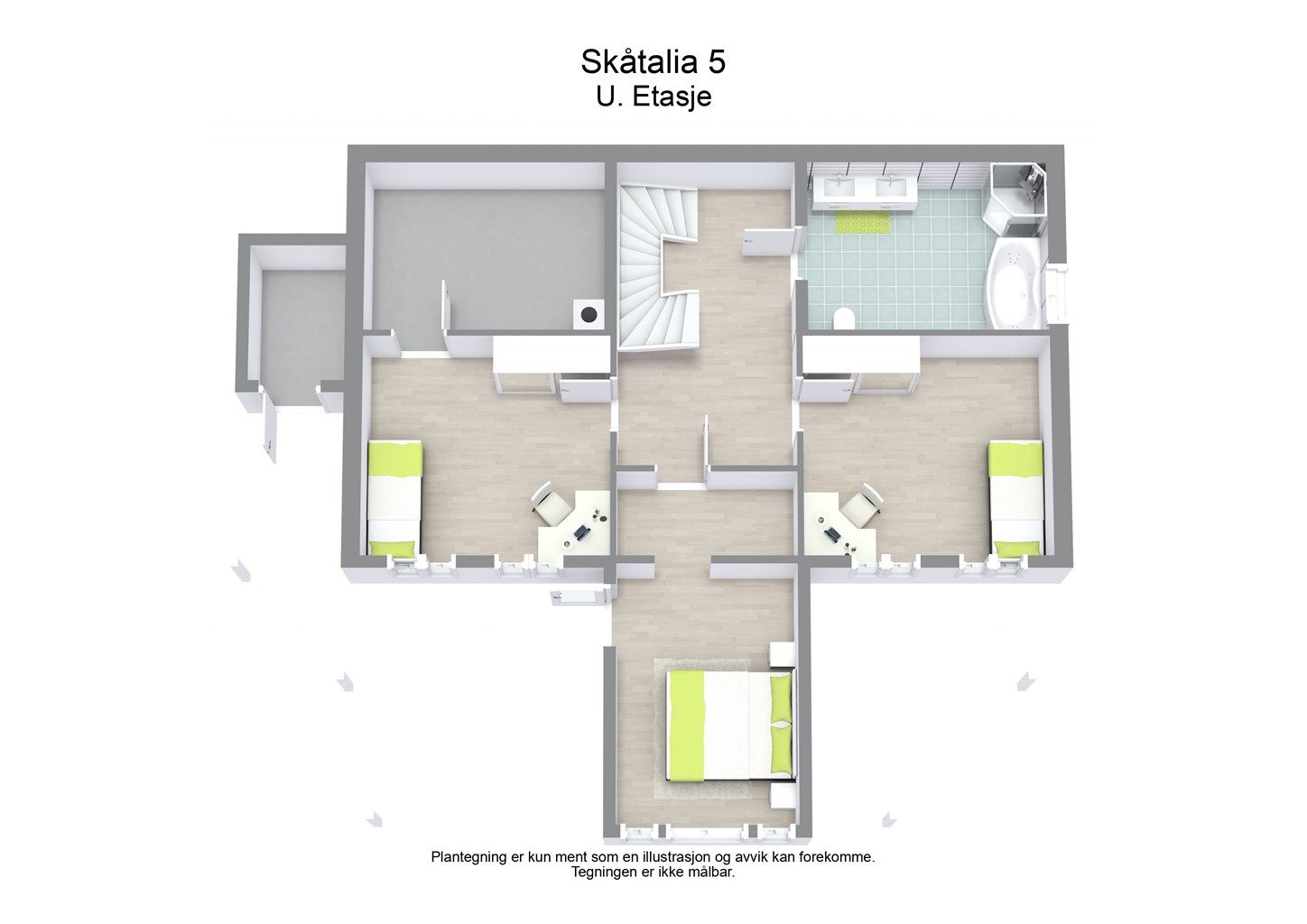 3 D plantegning underetasje