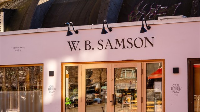W.B. Samson i gåavstand fra leiligheten.