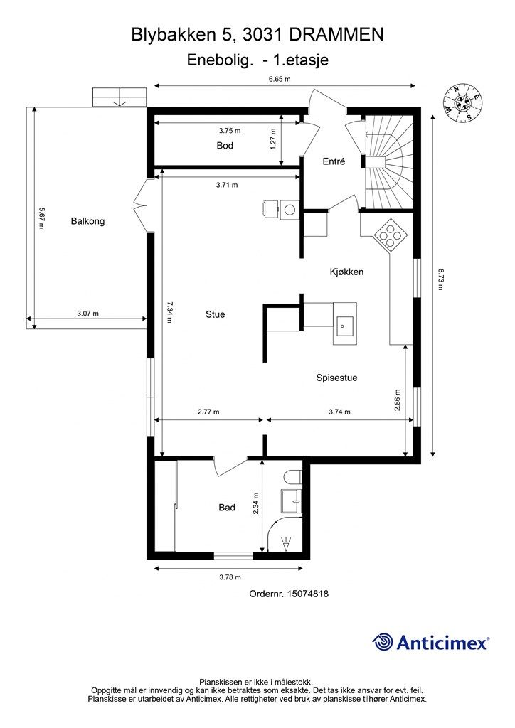 Plantegning - 1. etasje