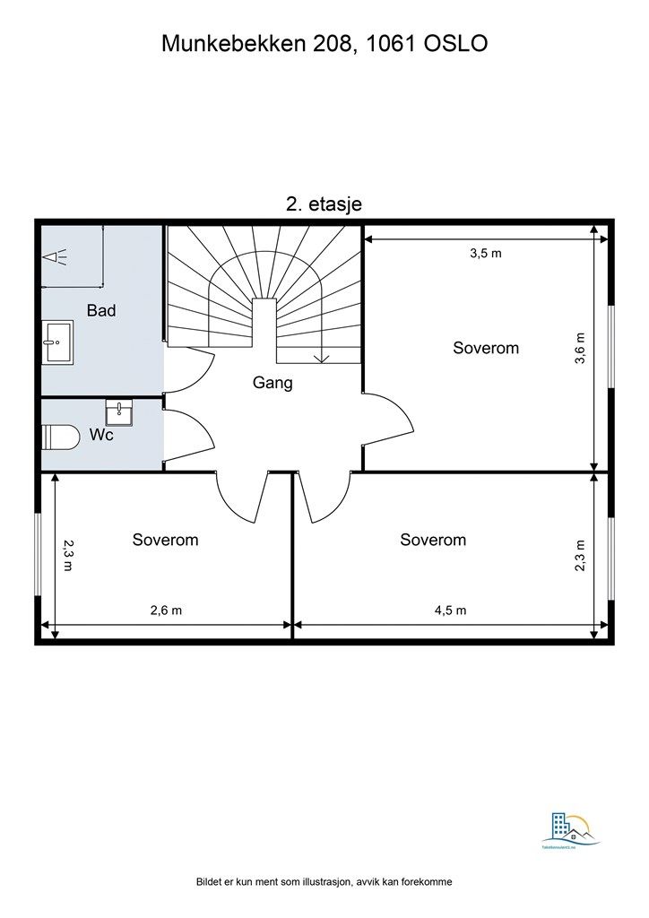 Plantegning - 2. etasje 
