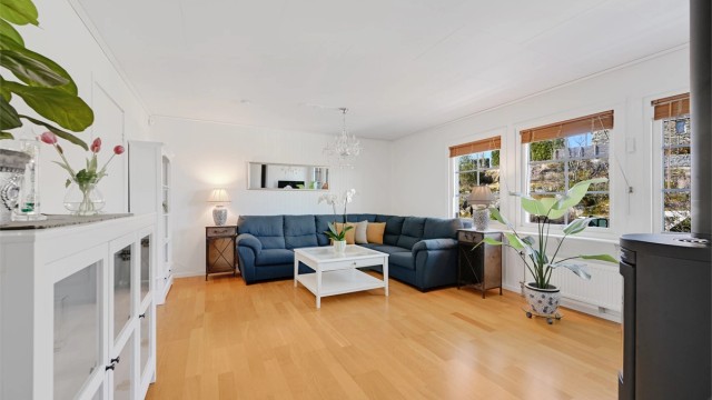 Vinduene er utført i malt tre med 3-lags isolerglass og utvendig aluminiumsbekledning.