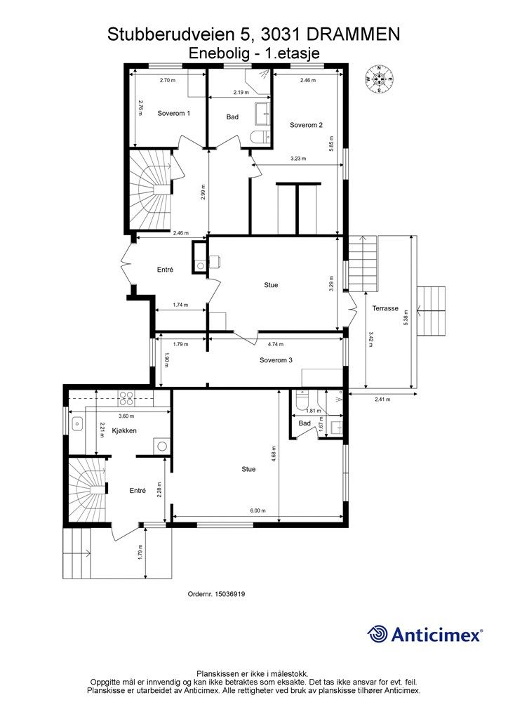 Plantegning 1. etasje