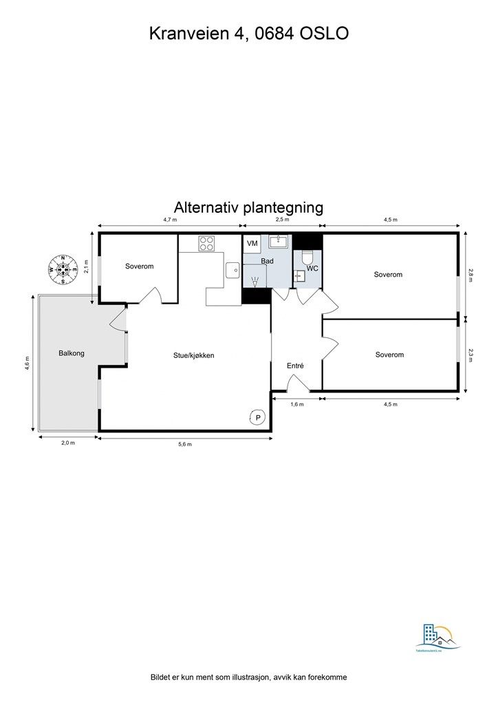 Alternativ plantegning