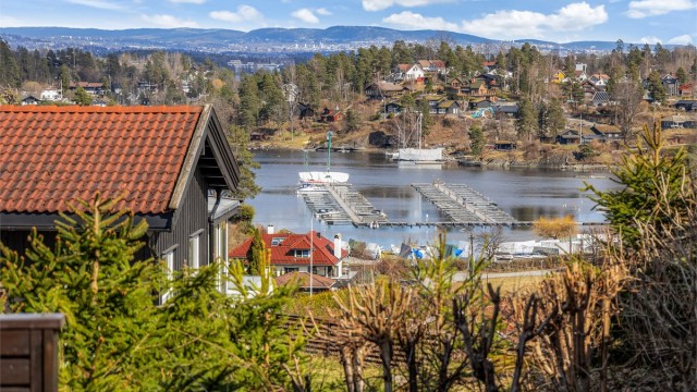 Utsikten mot båthavna.