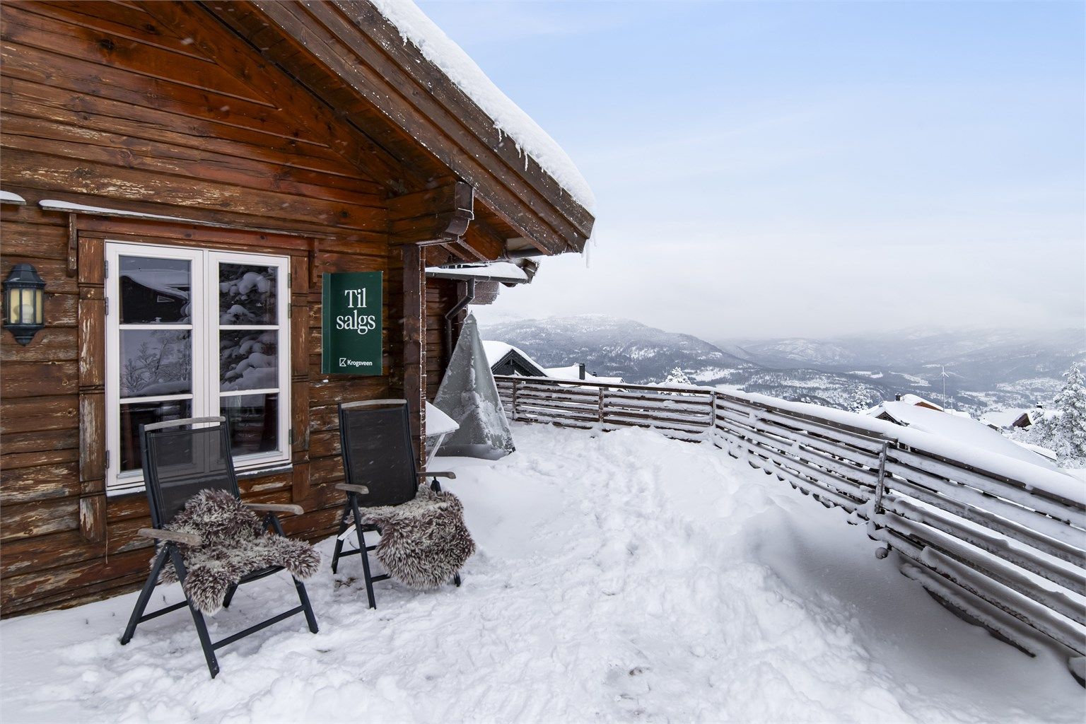 Fenomenal utsikt over fjellene