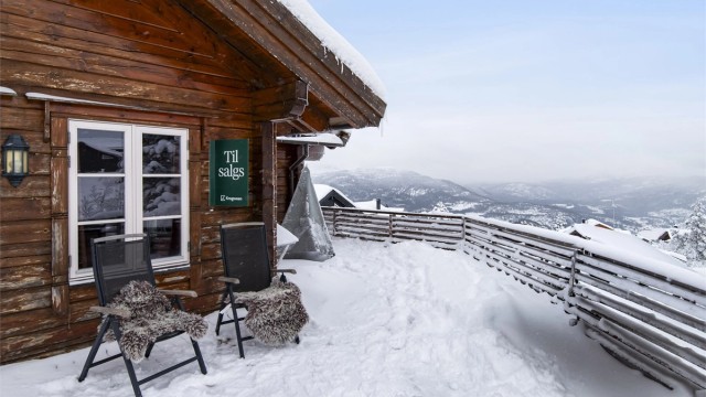 Fenomenal utsikt over fjellene