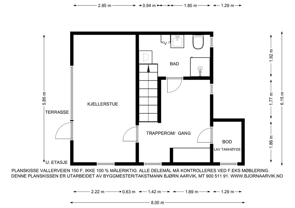 Plantegning underetasje
