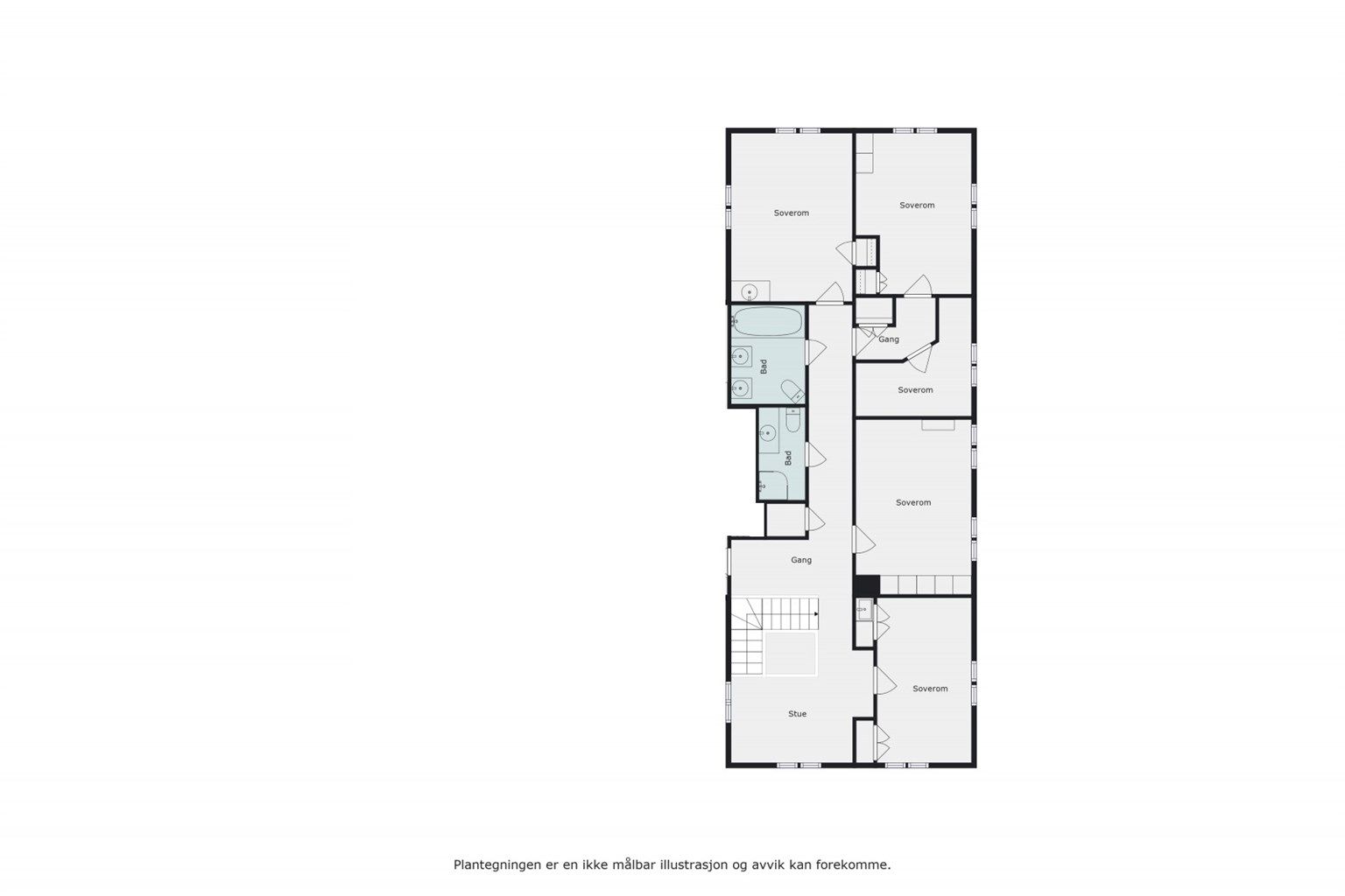 2.etasje - Plantegning. 