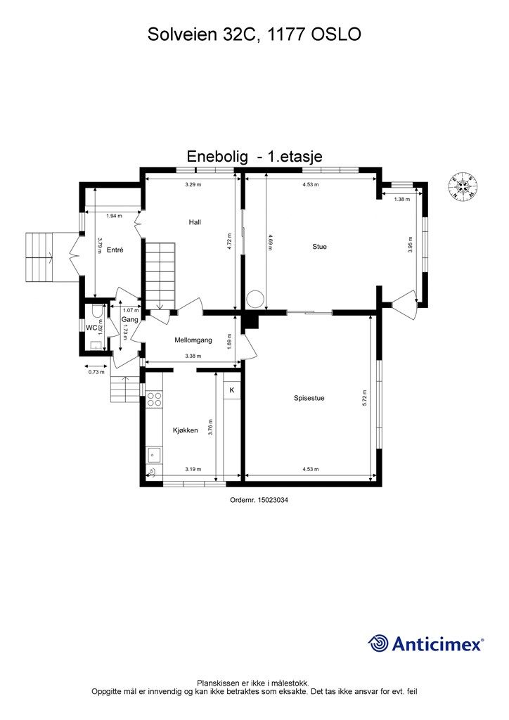 Plantegning - 1. etasje