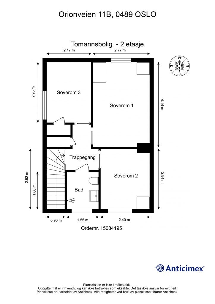 Planskisse - 2. etasje