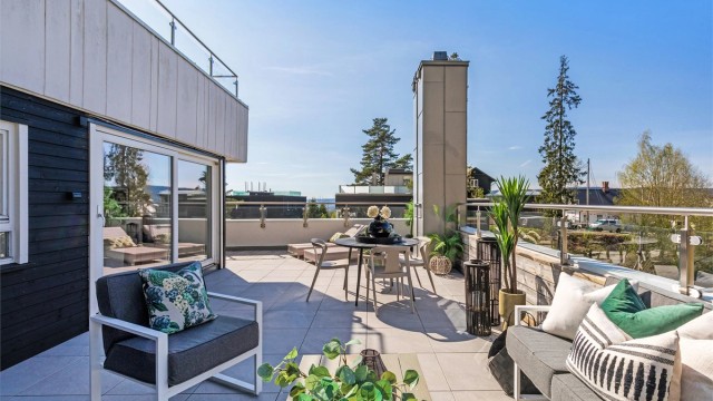 Velkommen til Lachmanns vei 3A, herlig leilighet på 120 kvm fantastiske uteplasser