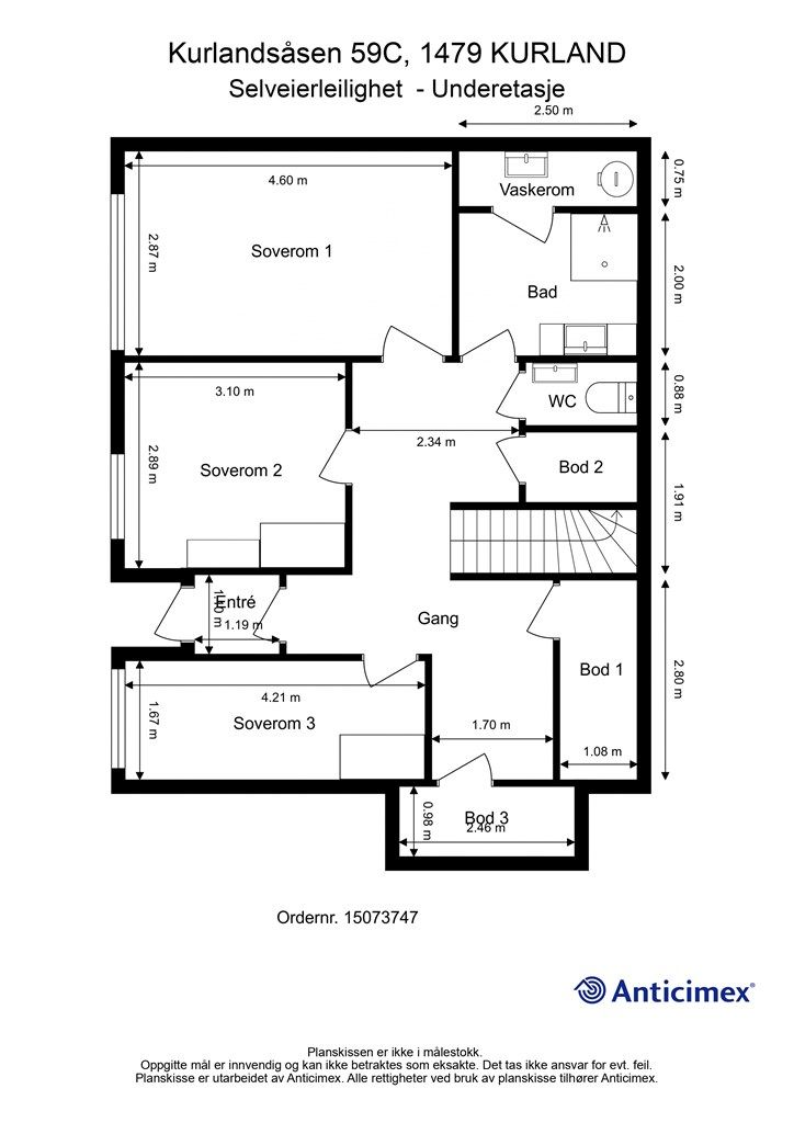 Plantegning underetasje