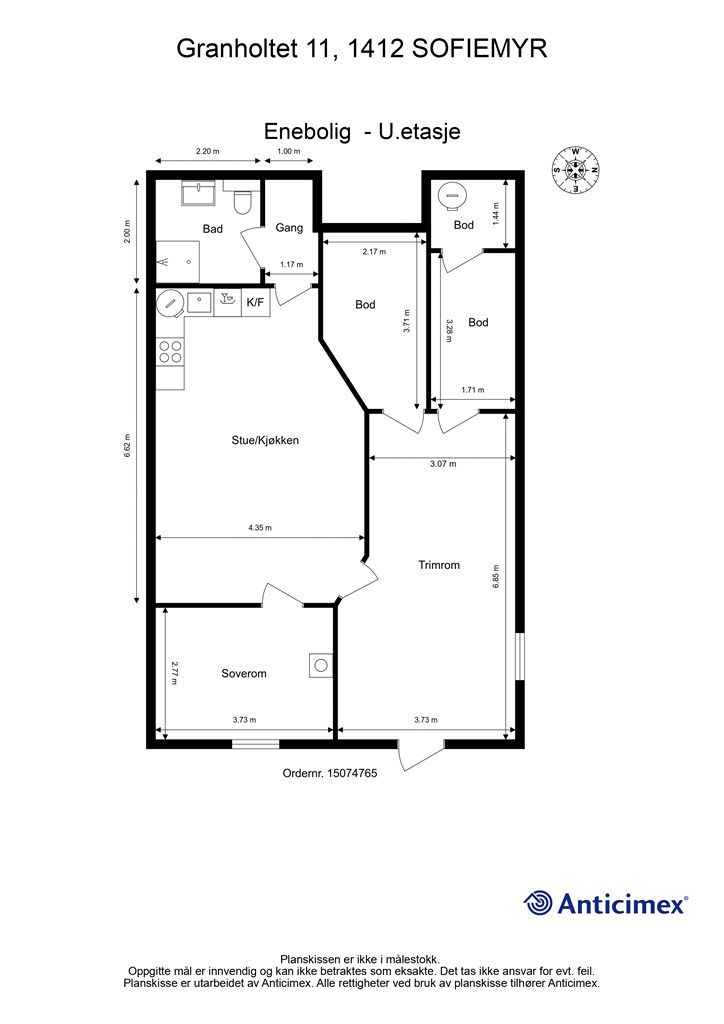 Plantegning - U.etasje