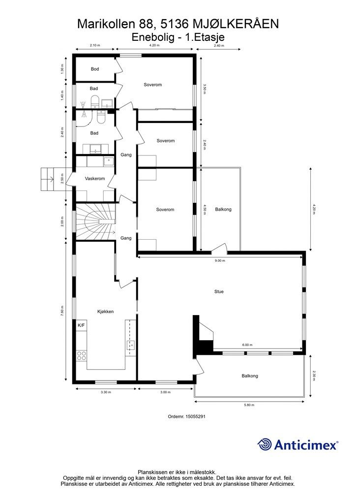 Plantegning 1. etasje