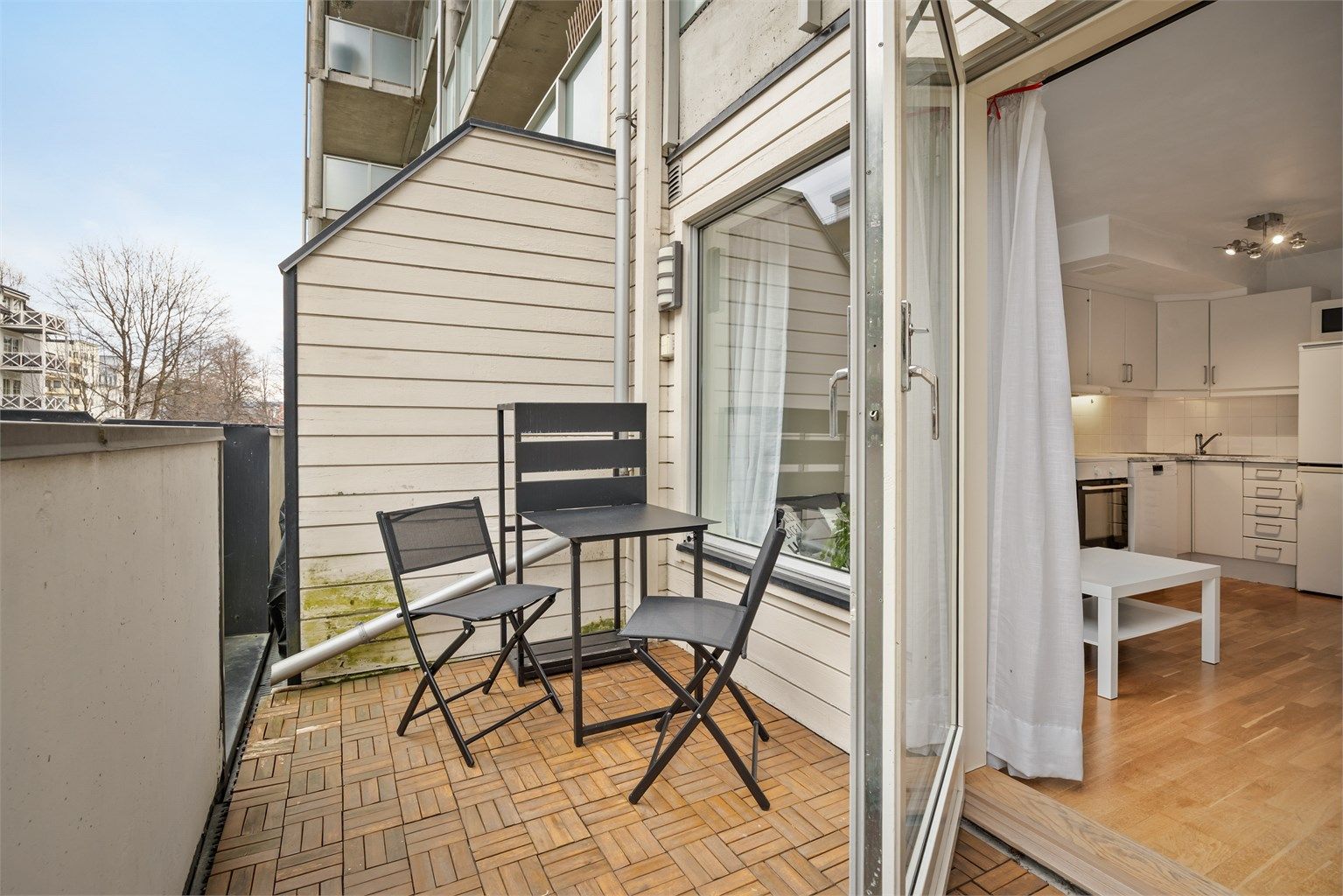 Uteplass på balkong på ca. 7 kvm