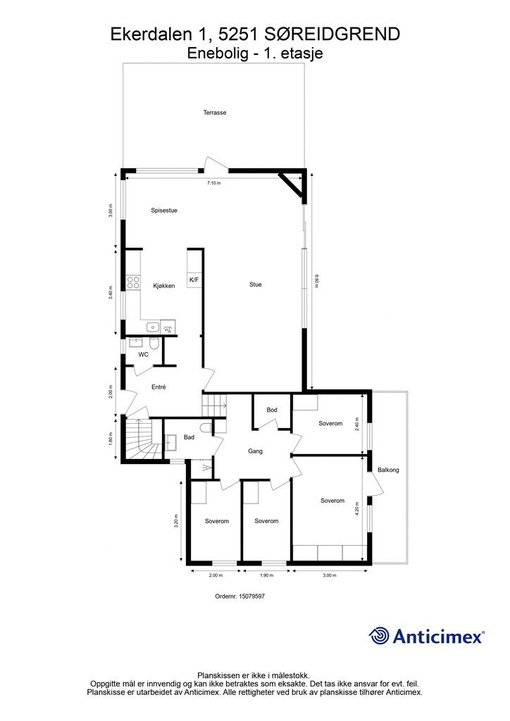 Plantegning 1. etasje