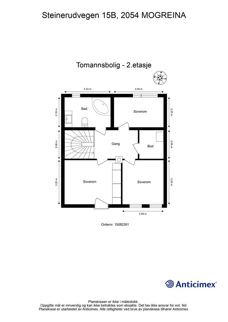 Plantegning 2. etasje