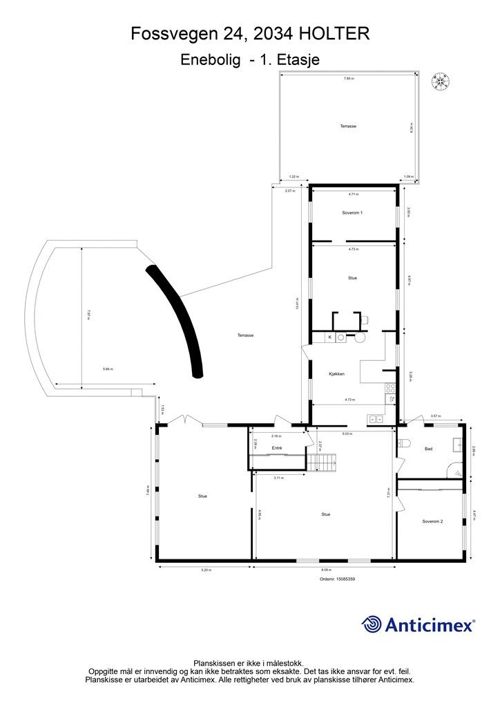 Plantegning - 1. etasje