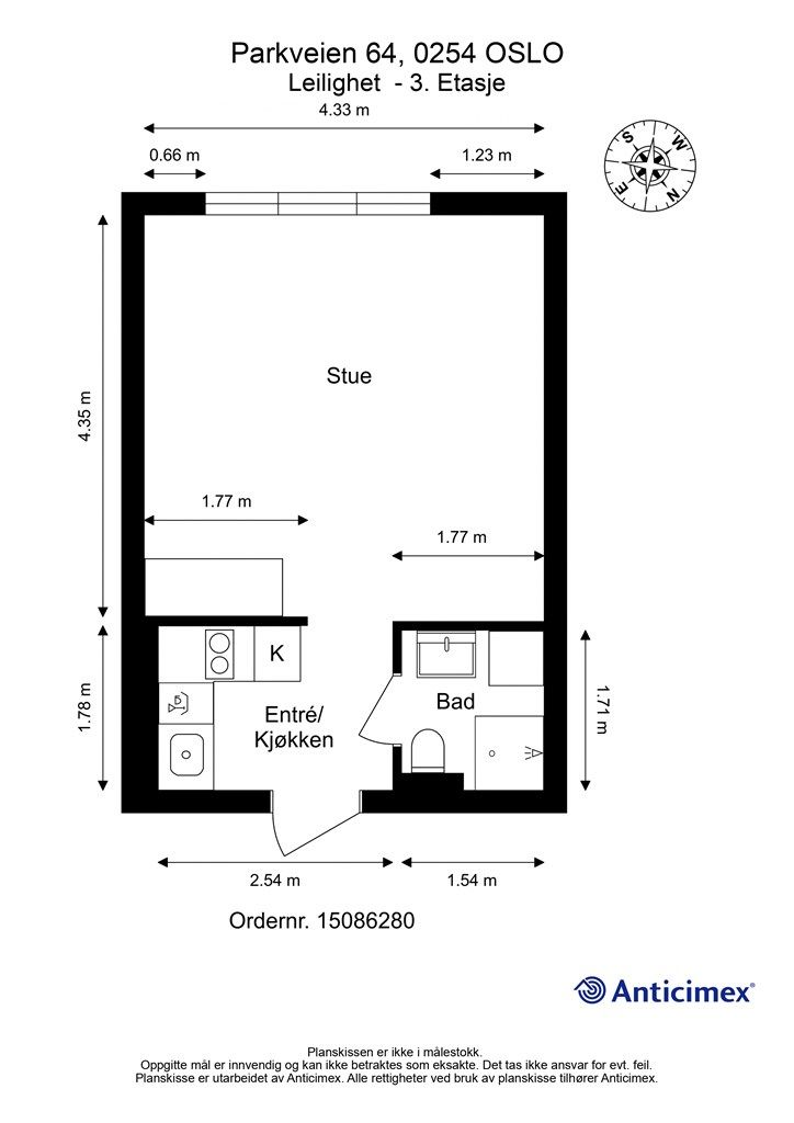 Plantegning 3. etasje 