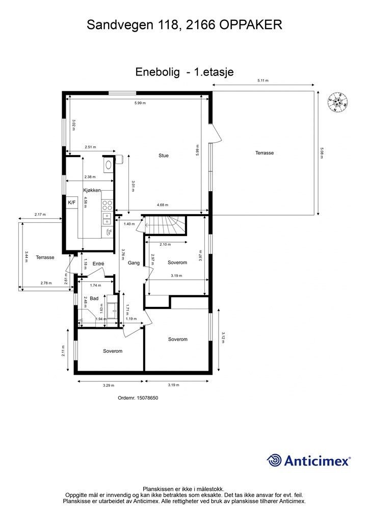 Plantegning - 1. etasje