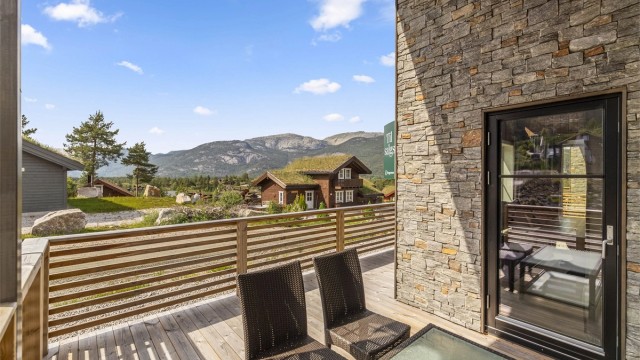 Verandaen har svært gode solforhold