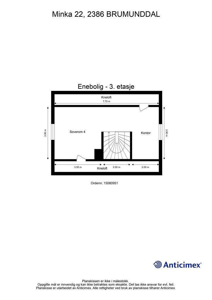 Plantegning - 3. etasje
