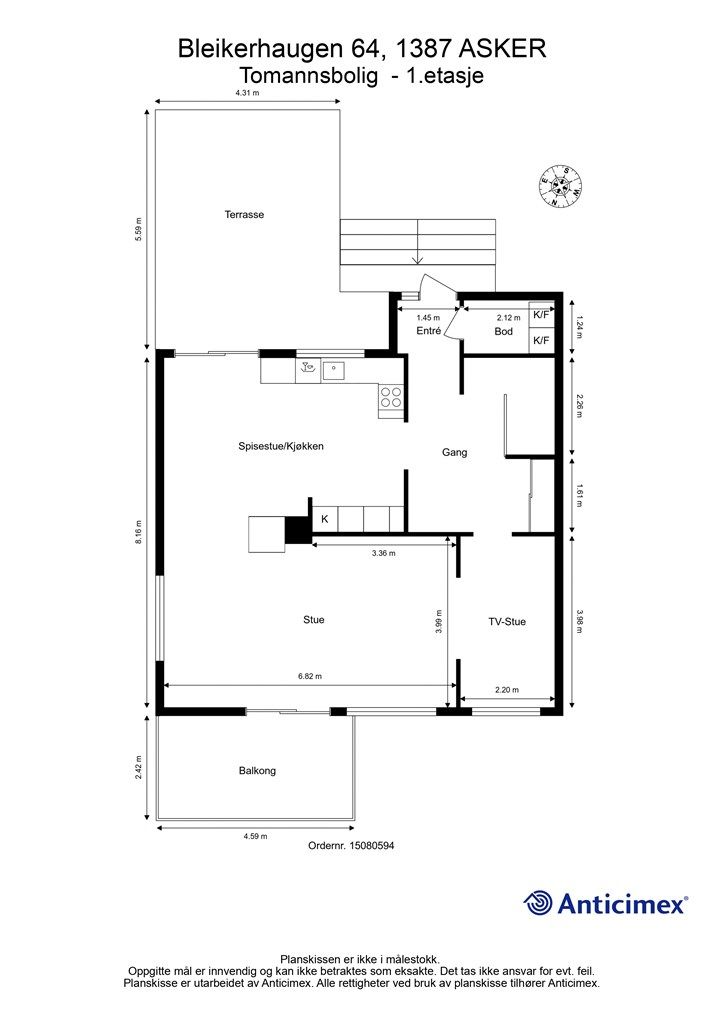 Plantegning - 1.etasje
