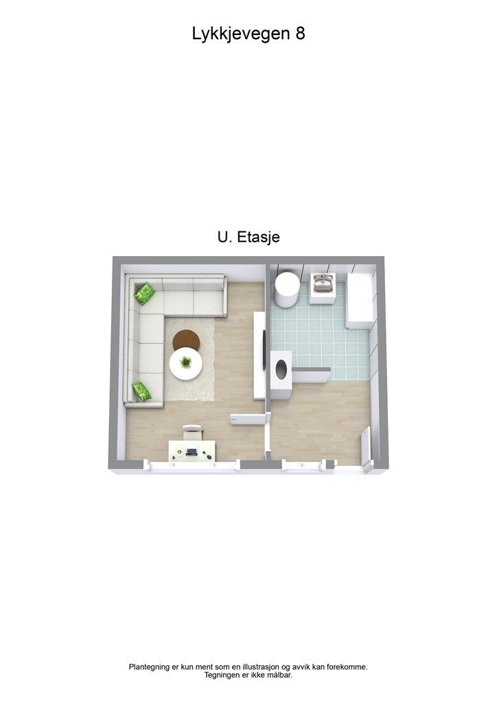 3 D plantegning underetasje