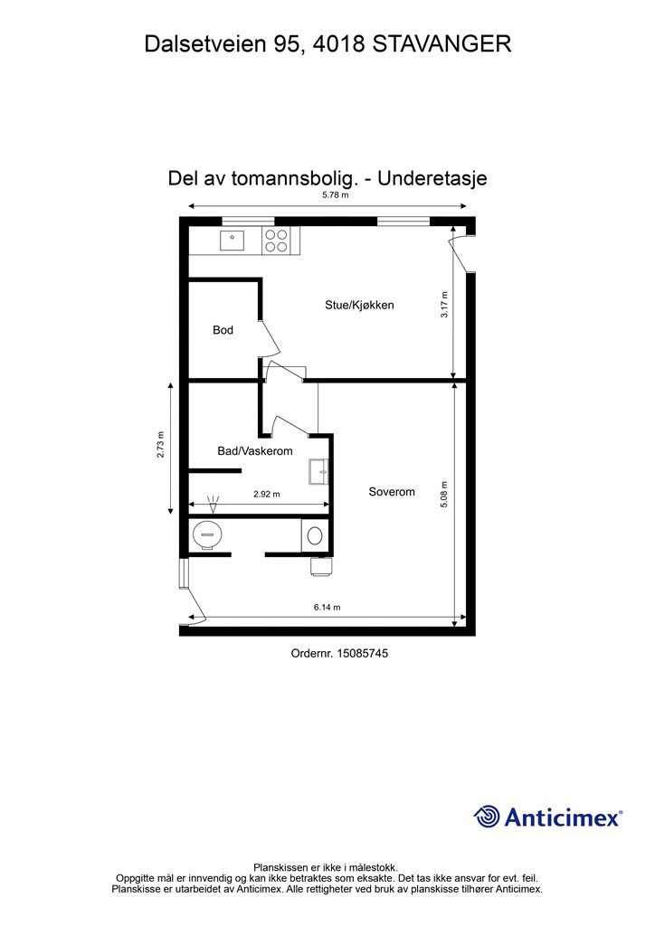 Plantegning - kjeller