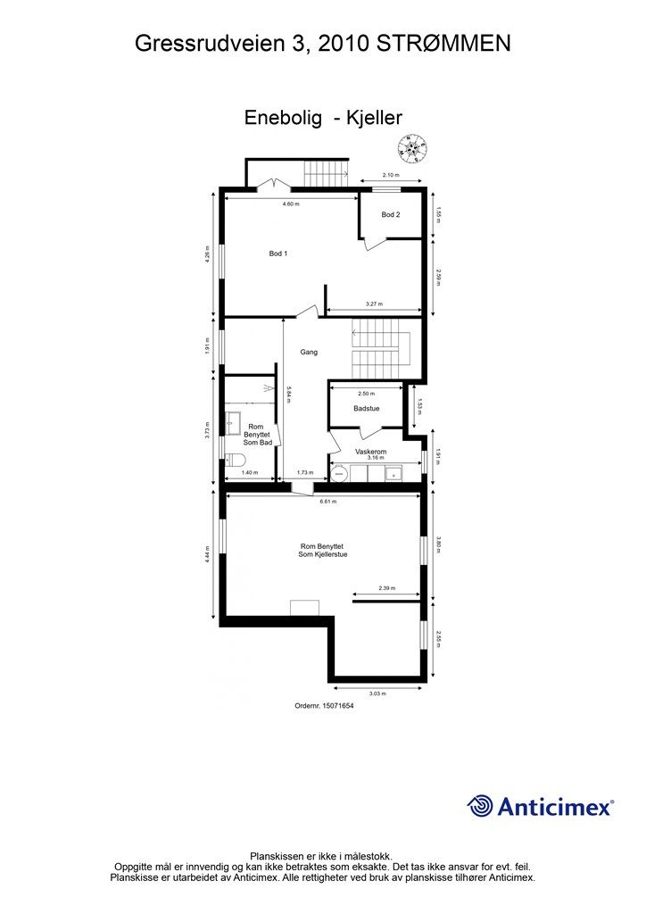 Plantegning- Kjeller.