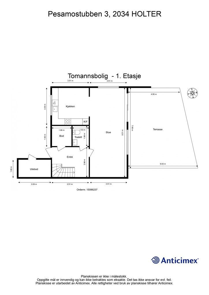 Plantegning- 1. Etasje.