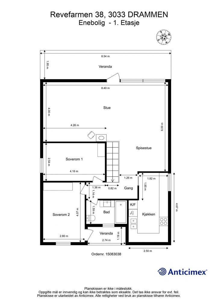 Plantegning - 1. etasje