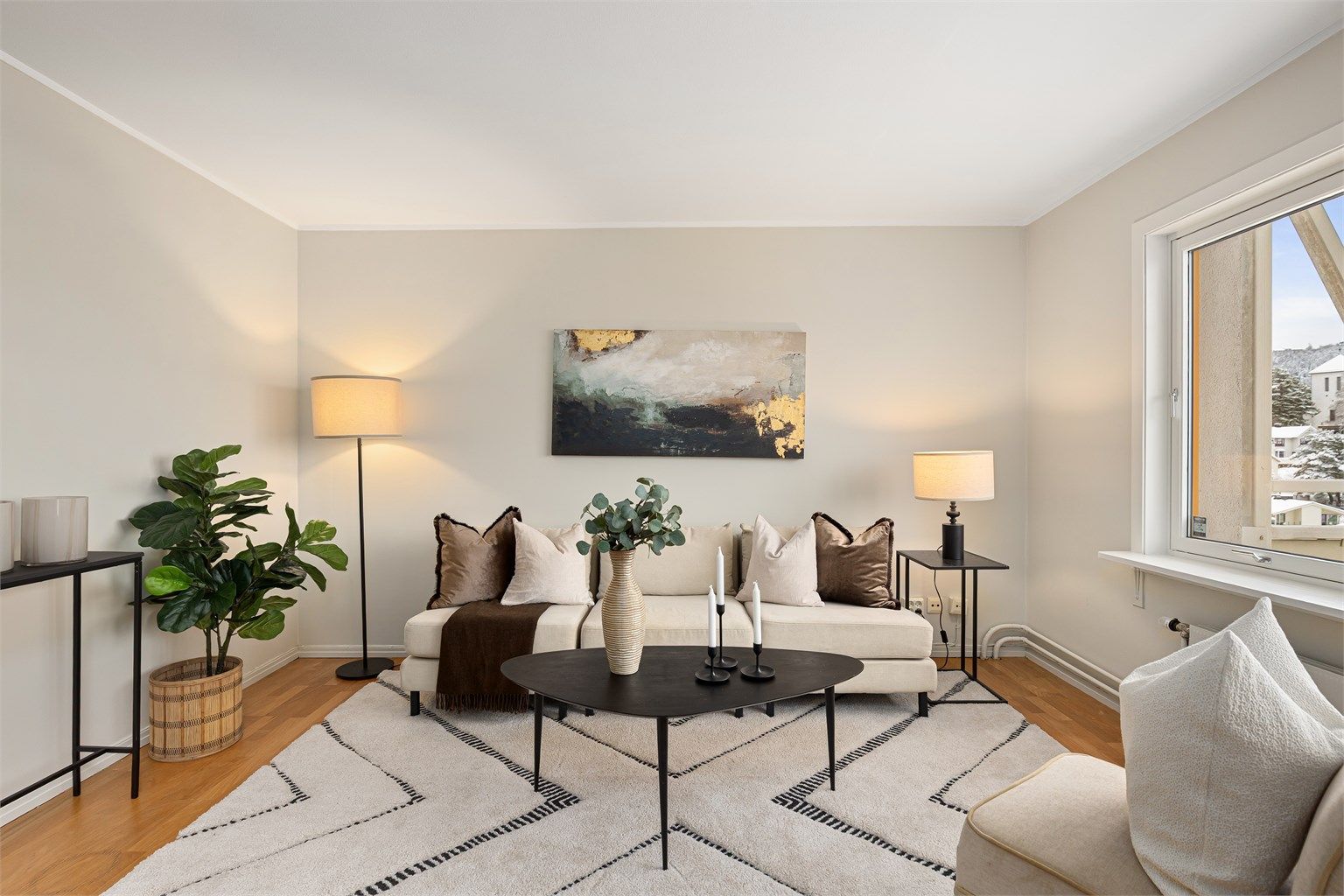 Leiligheten har en god planløsning