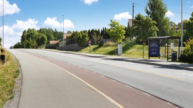 Kort gangavstand til bussholdeplass med hyppige avganger til Ski sentrum og Vinterbro.