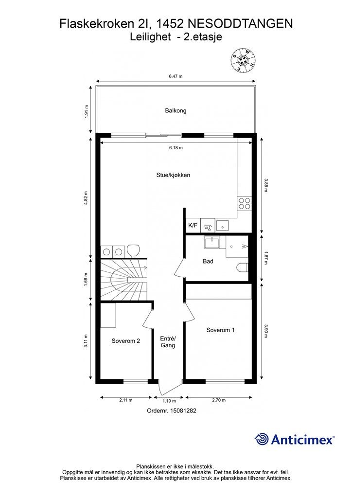 Plantegning 2.etasje 