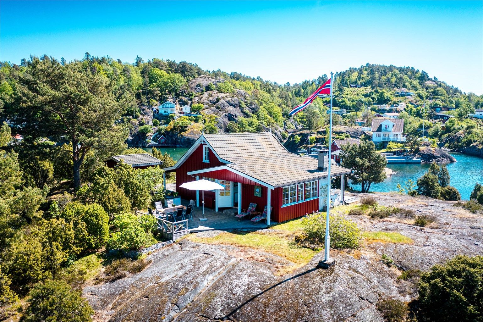 Sommerparadis på Svanholmen, eller Grisholmen som den også heter.