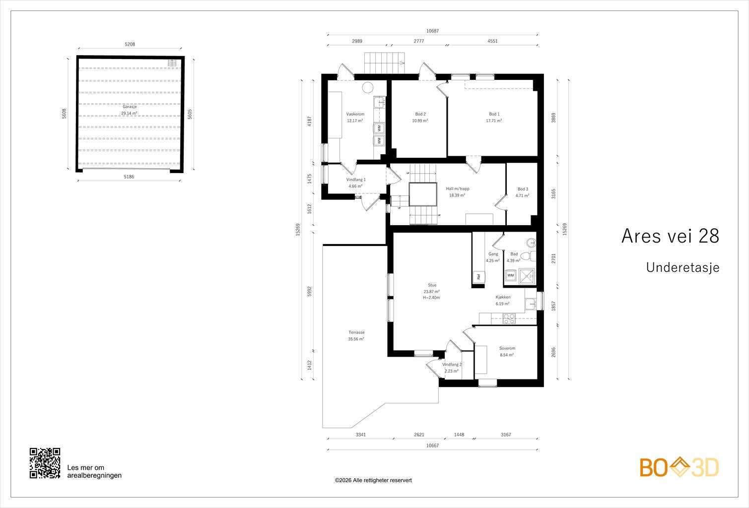 Vi starter med plantegning i underetasjen slik at du får orientert deg i etasjen!