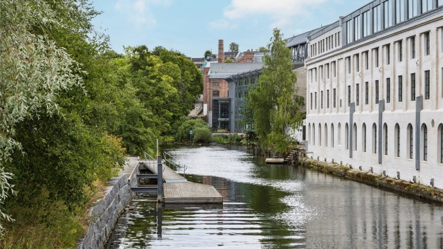 Den gamle industribebyggelsen på Verket er forvandlet til en levende bydel.