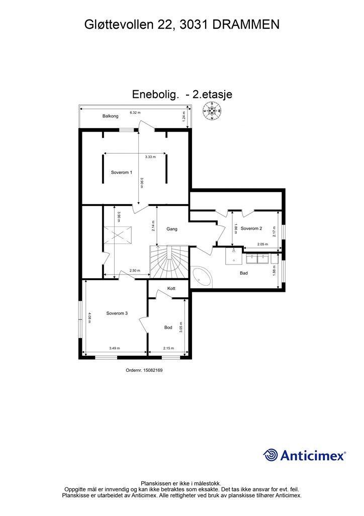 Plantegning - 2. etasje