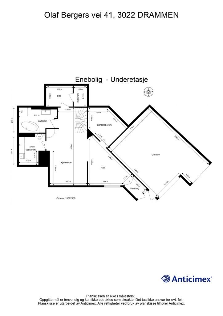 Plantegning - Underetasje