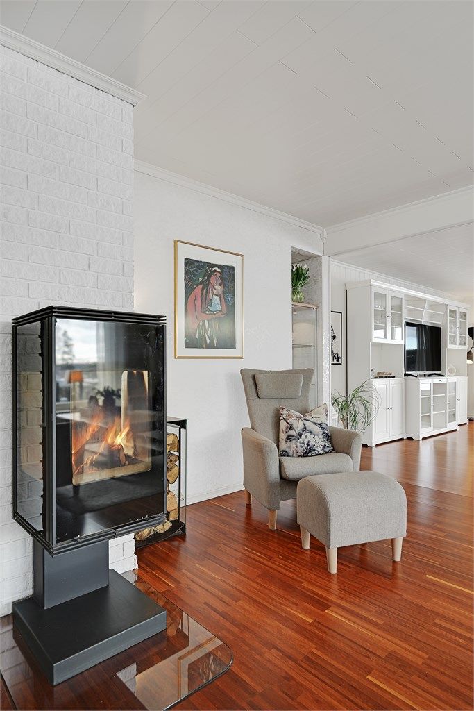 Deilig vedovn som gir rikelig med varme gjennom vinterhalvåret. 