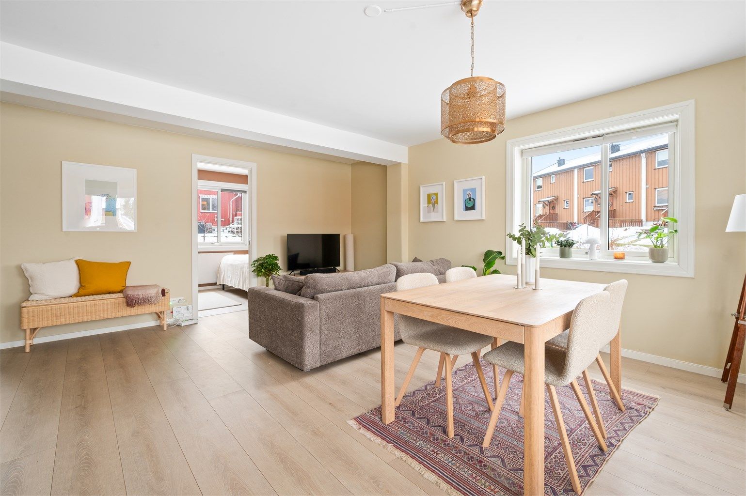 Leiligheten ble malt opp i 2024.